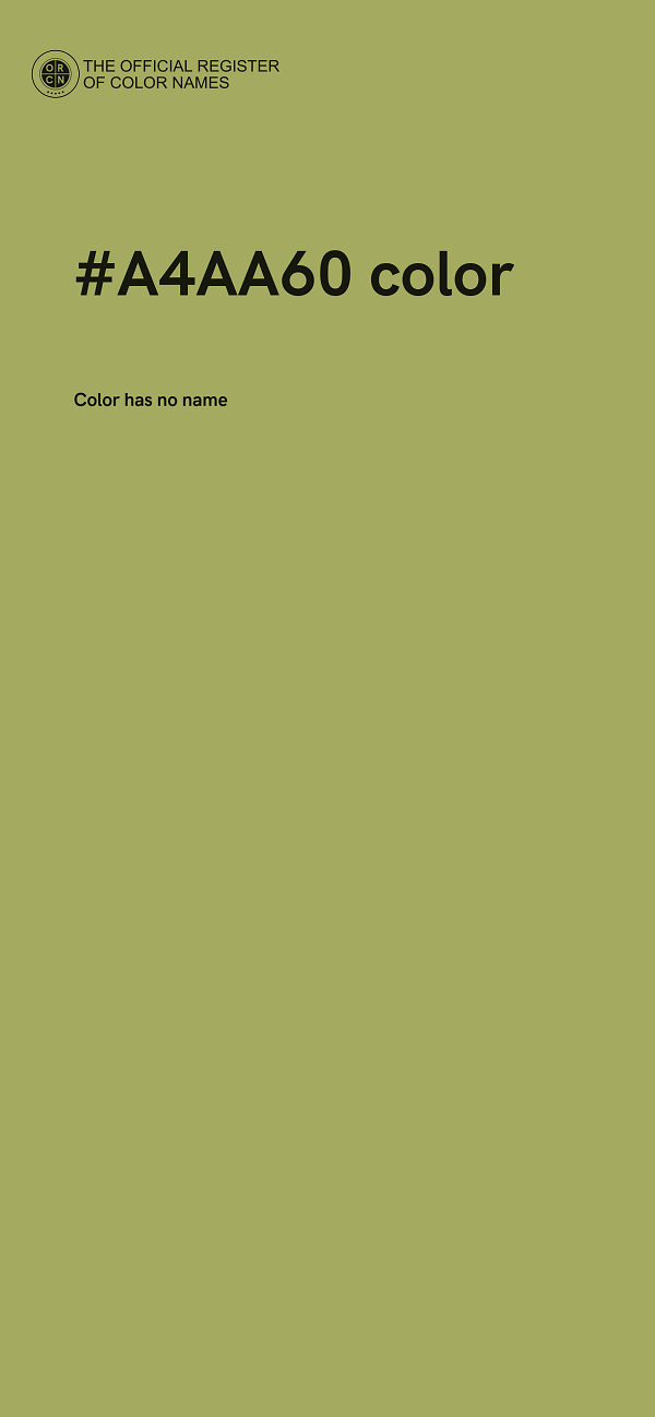 #A4AA60 color image