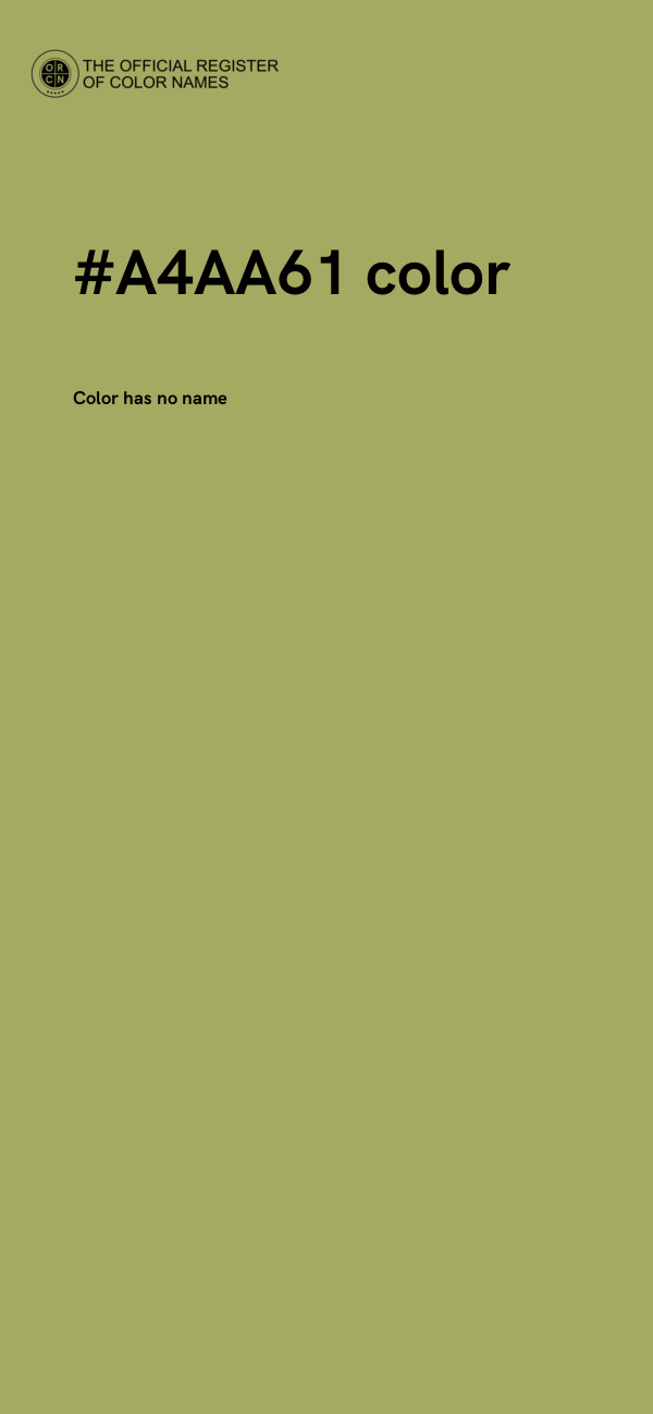 #A4AA61 color image