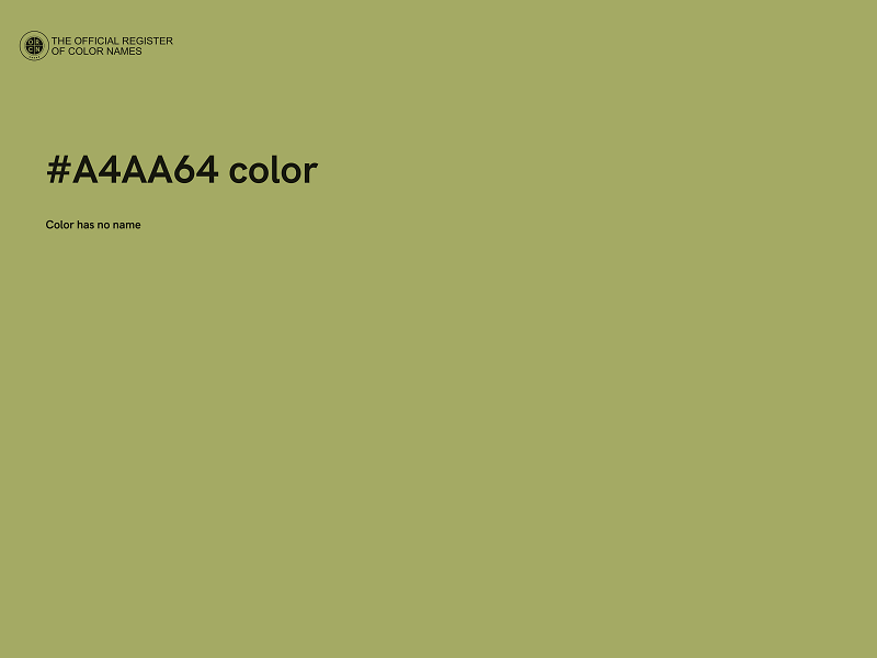 #A4AA64 color image