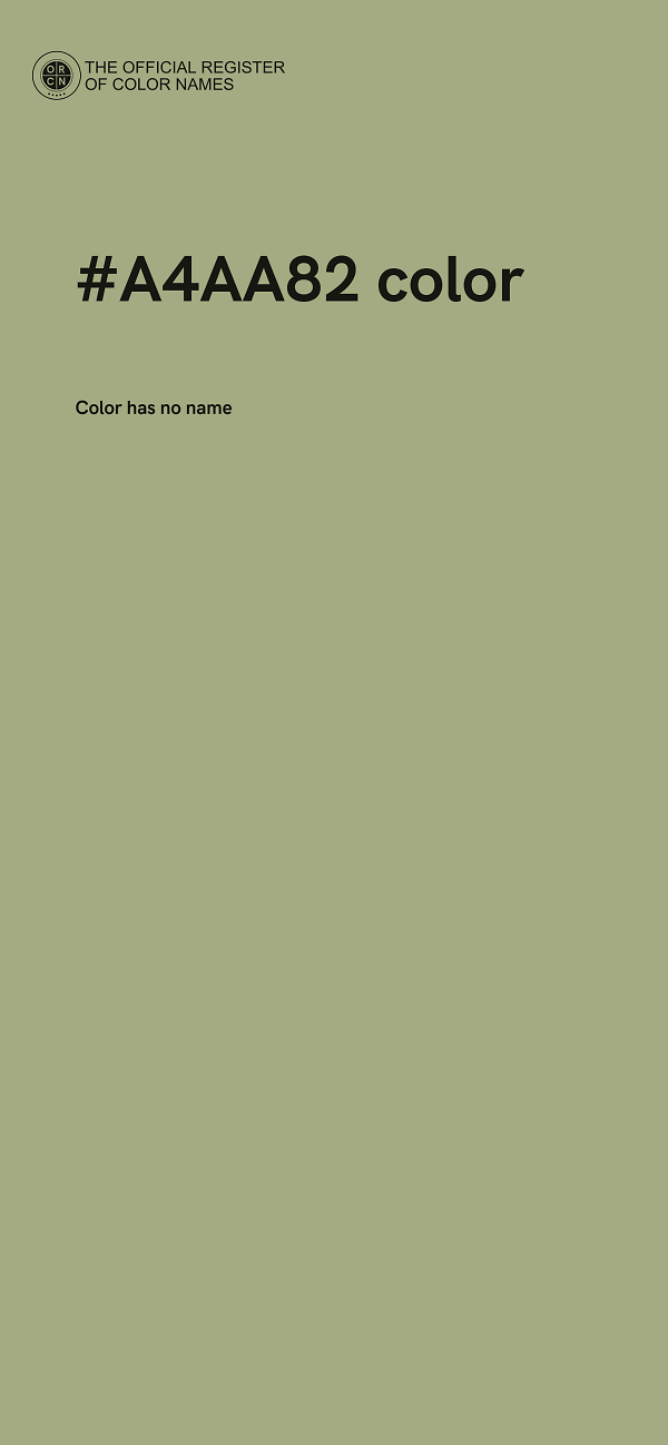 #A4AA82 color image