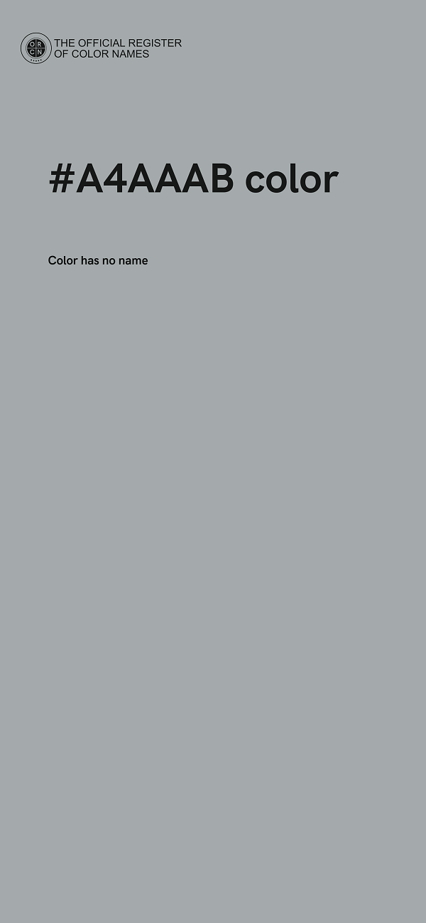 #A4AAAB color image