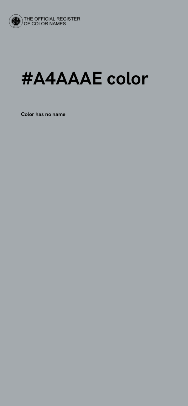 #A4AAAE color image