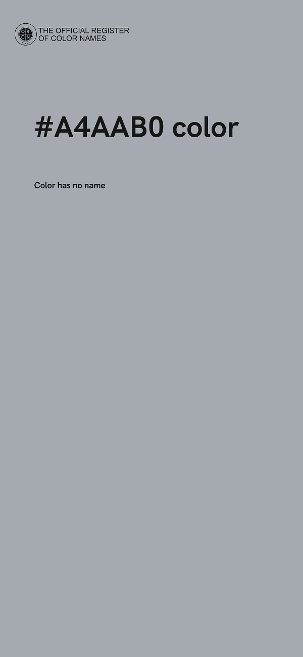 #A4AAB0 color image