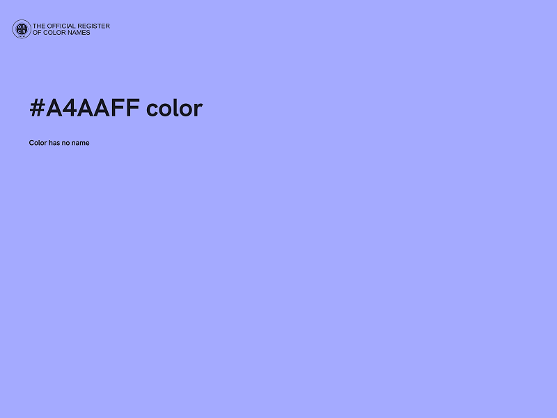 #A4AAFF color image