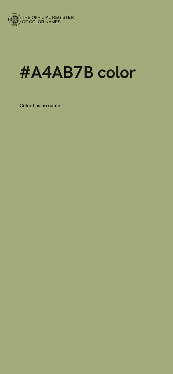 #A4AB7B color image