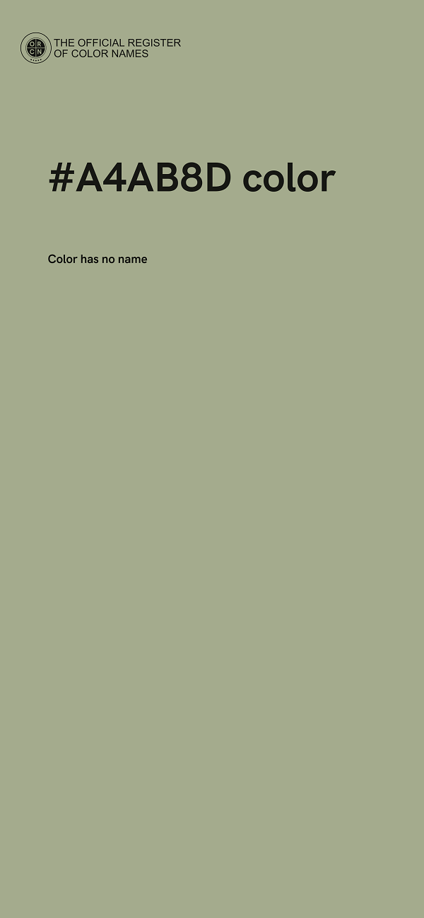 #A4AB8D color image