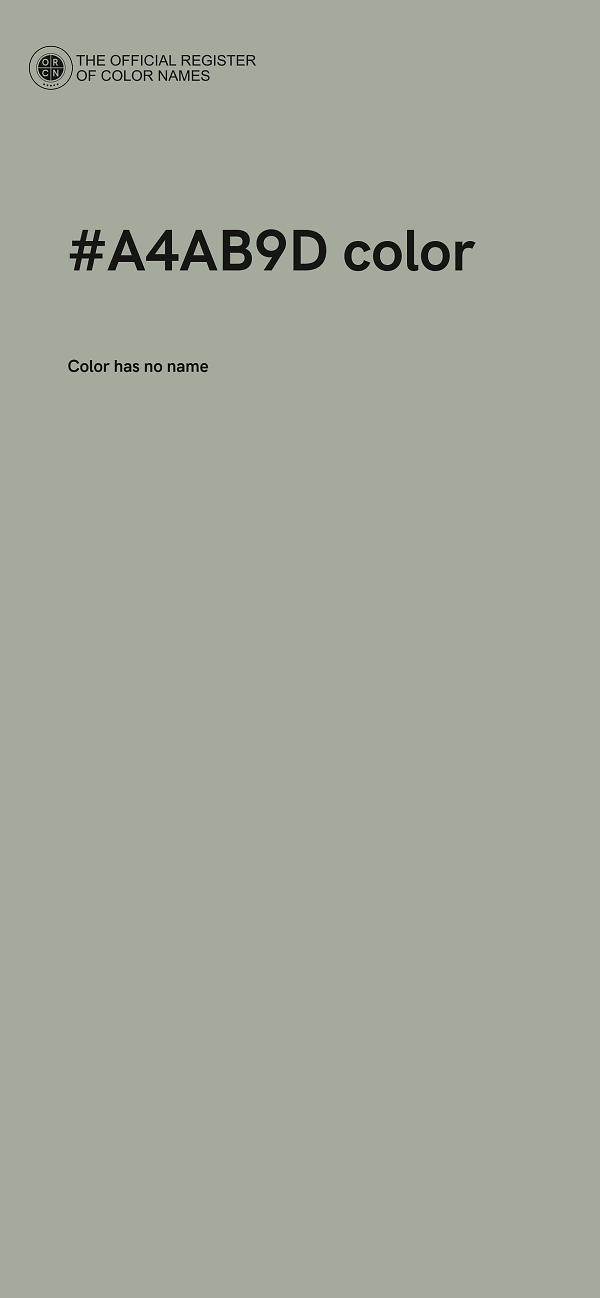 #A4AB9D color image
