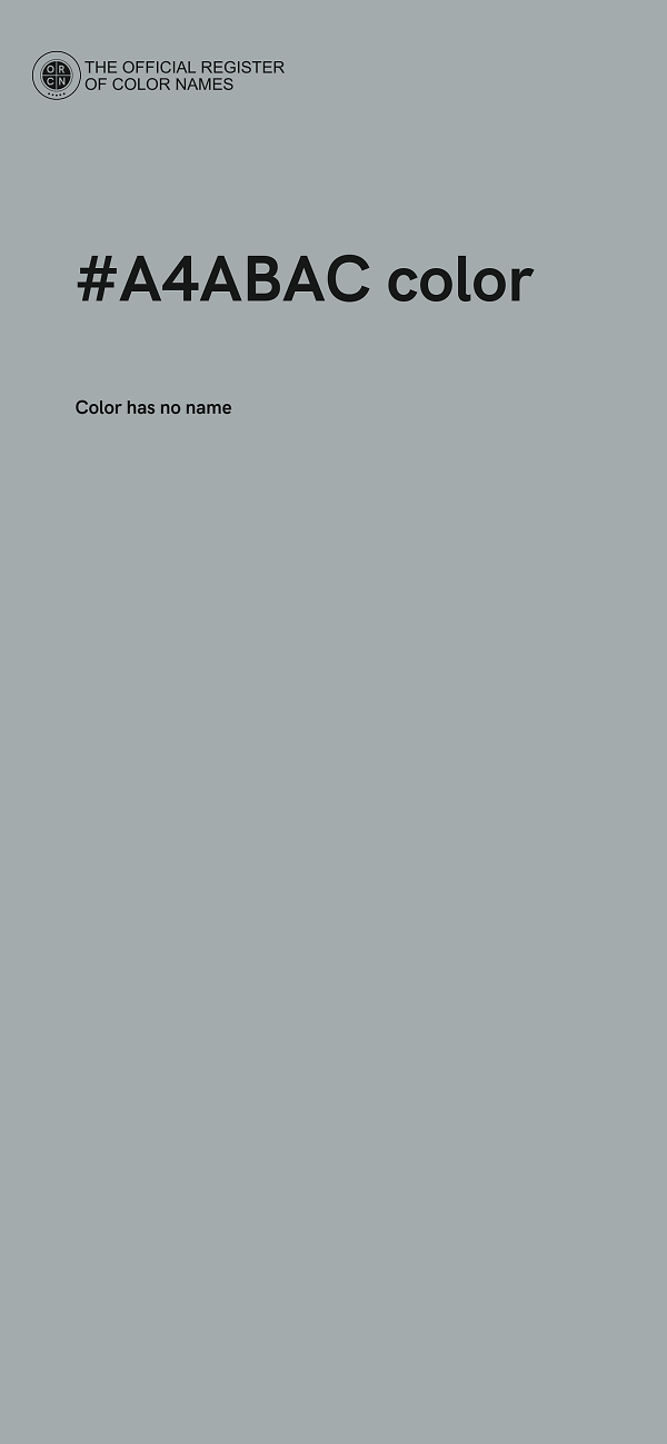 #A4ABAC color image