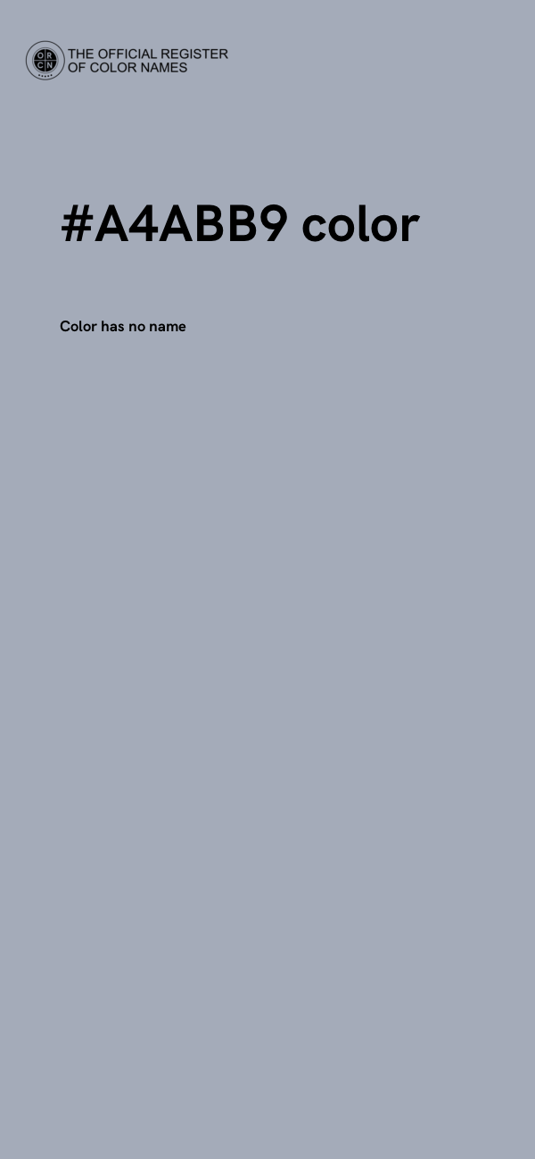 #A4ABB9 color image