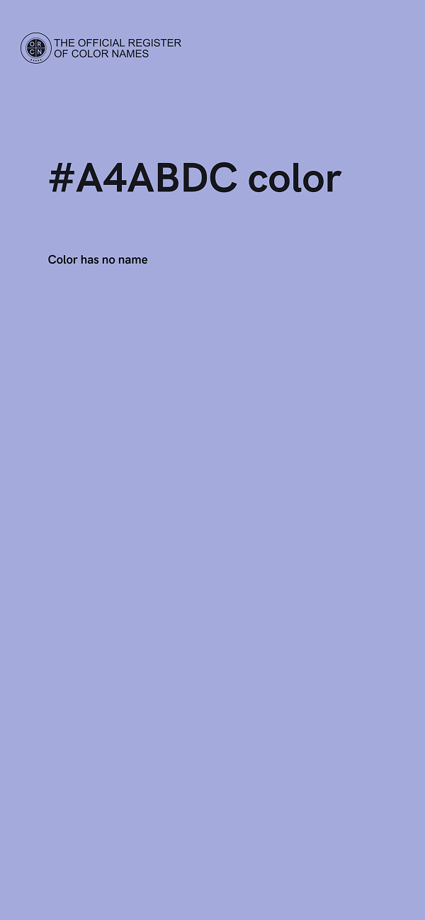 #A4ABDC color image