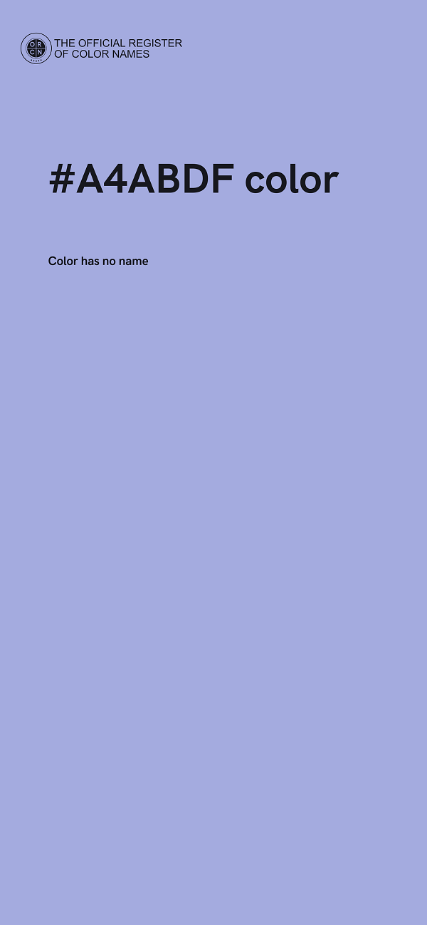 #A4ABDF color image