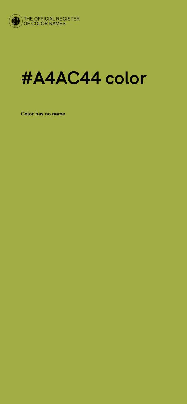 #A4AC44 color image
