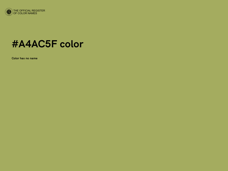 #A4AC5F color image