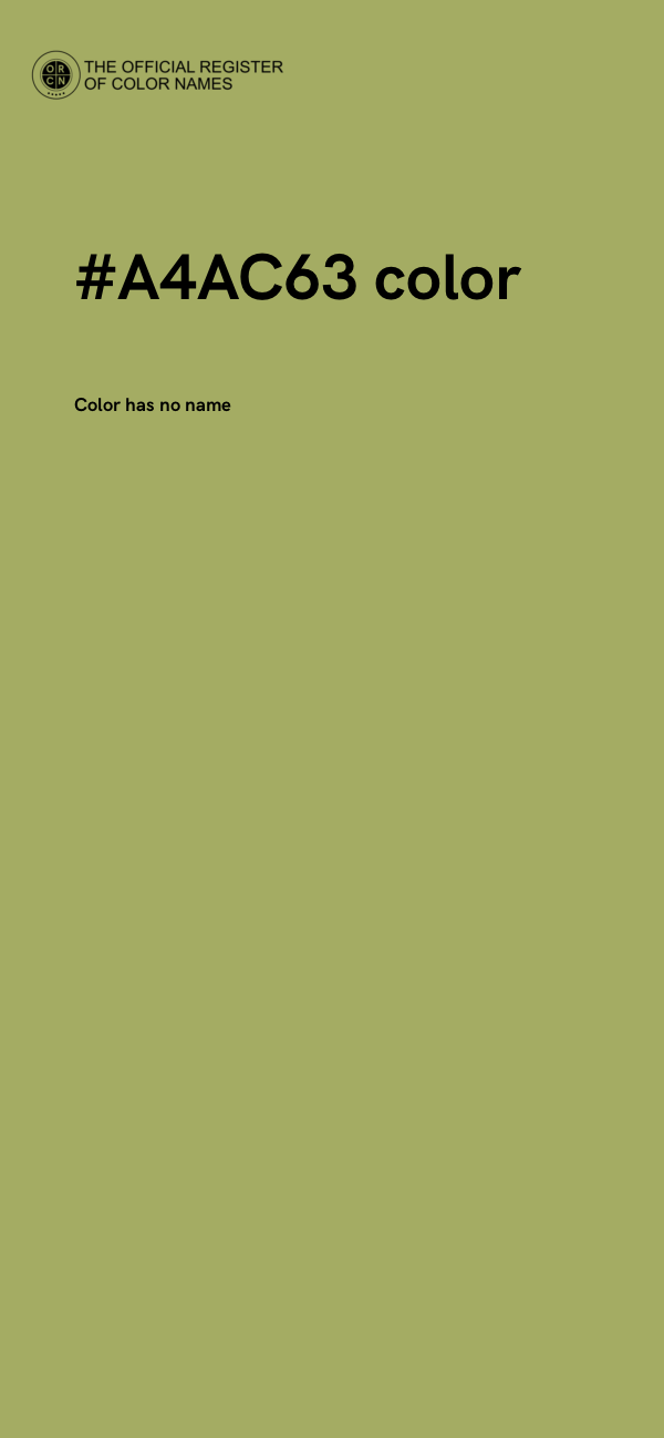 #A4AC63 color image