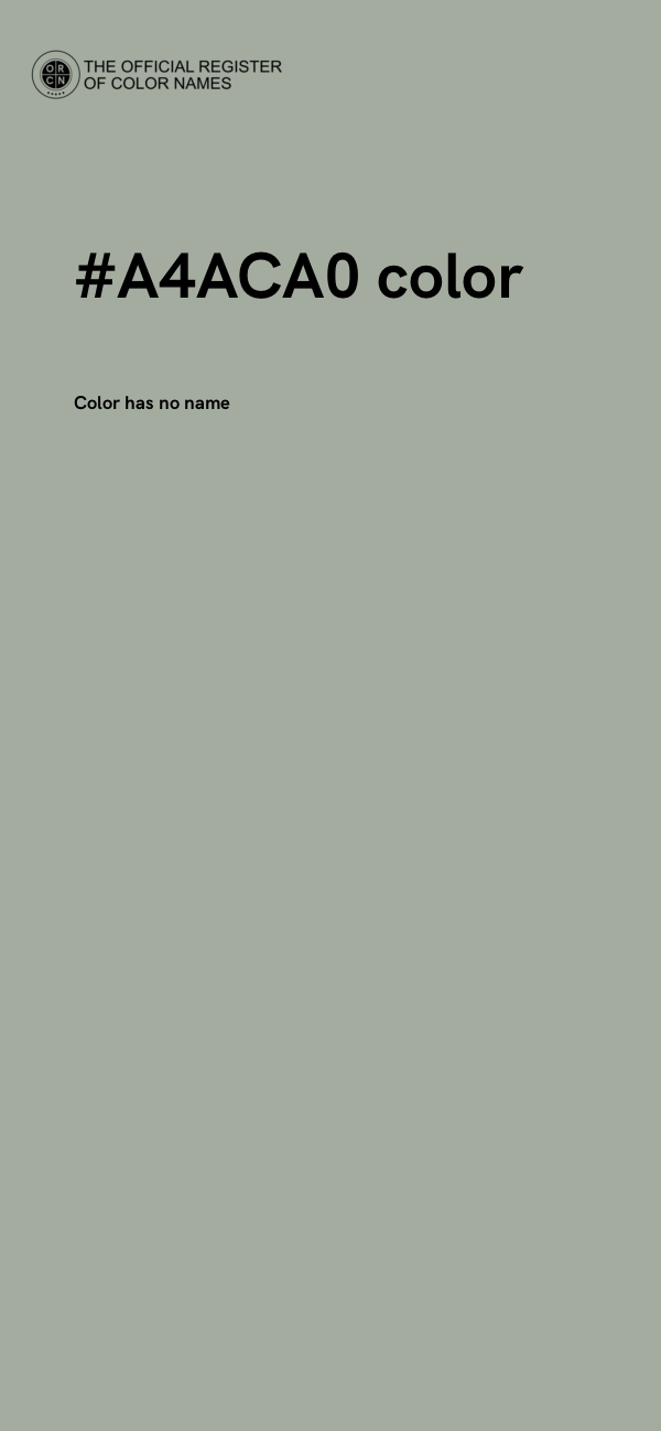 #A4ACA0 color image