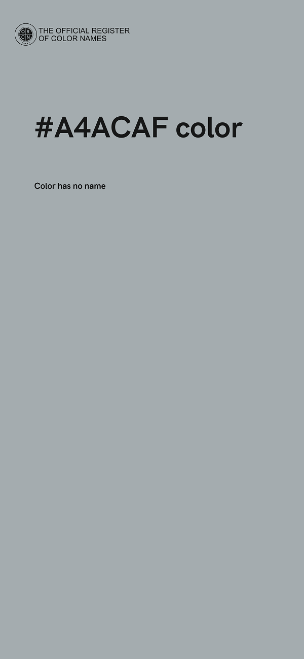 #A4ACAF color image