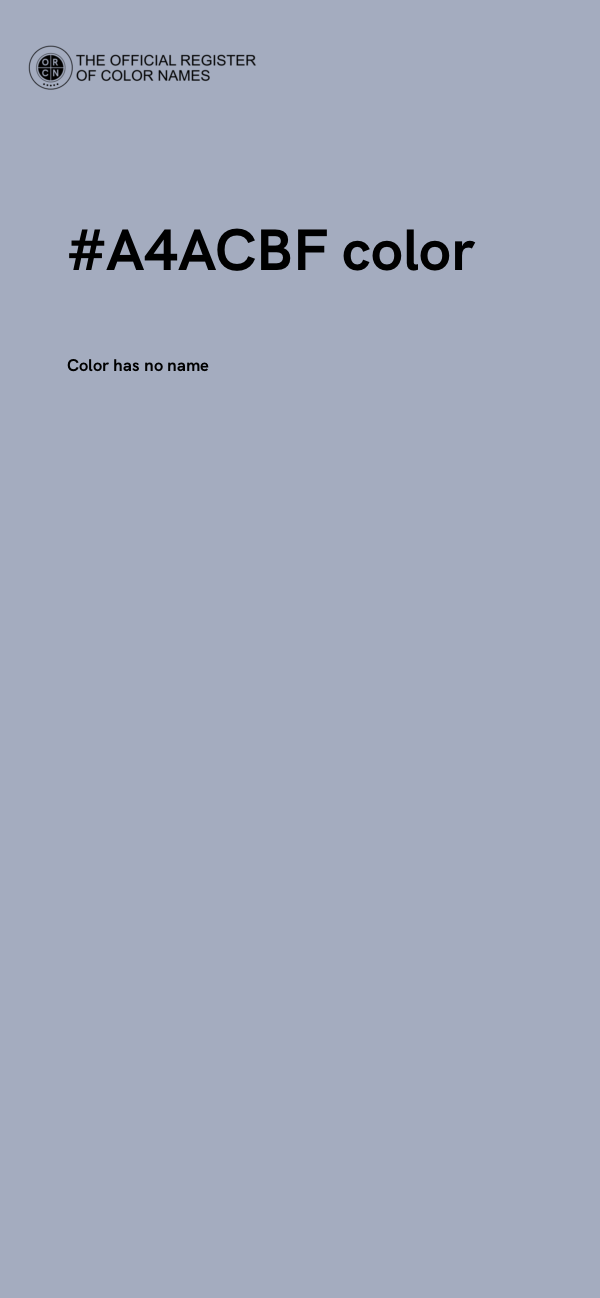 #A4ACBF color image