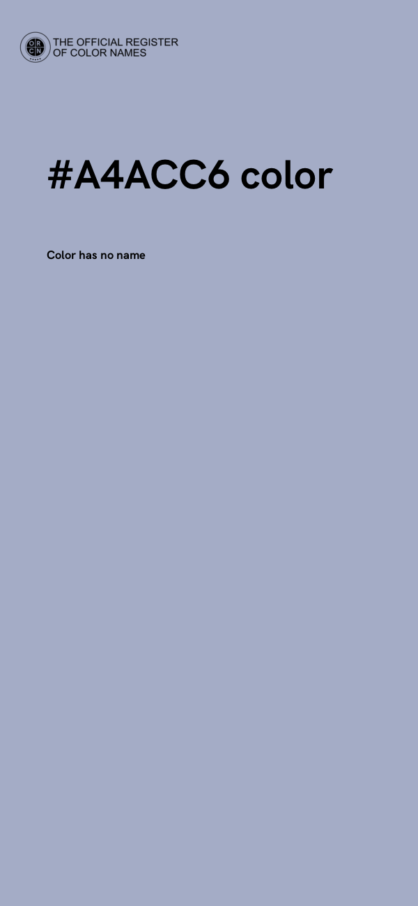 #A4ACC6 color image