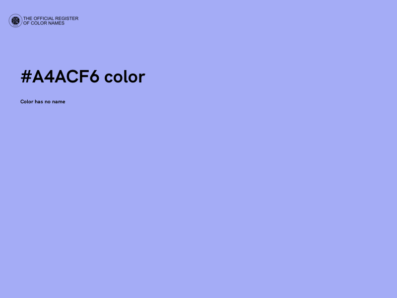 #A4ACF6 color image