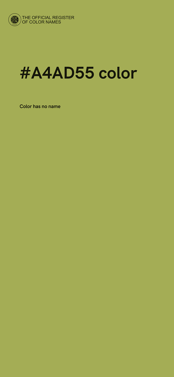 #A4AD55 color image