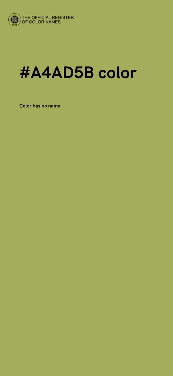 #A4AD5B color image