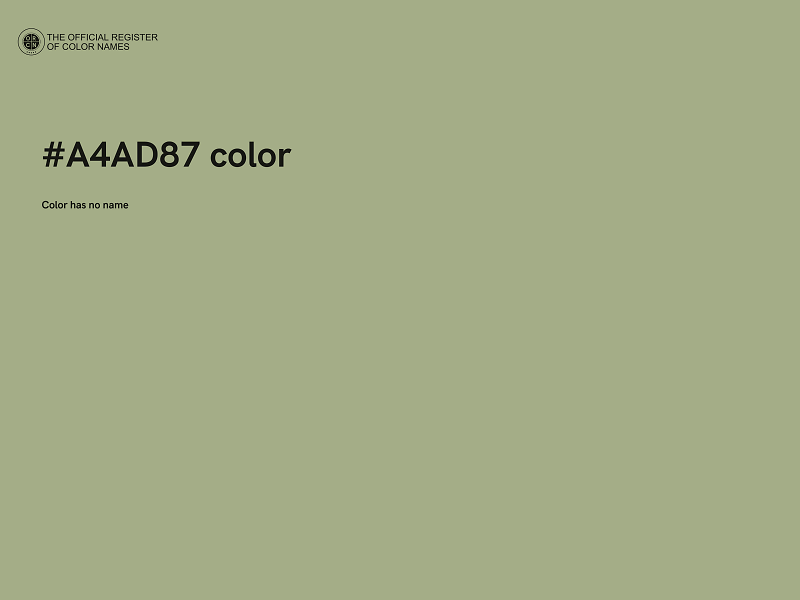 #A4AD87 color image