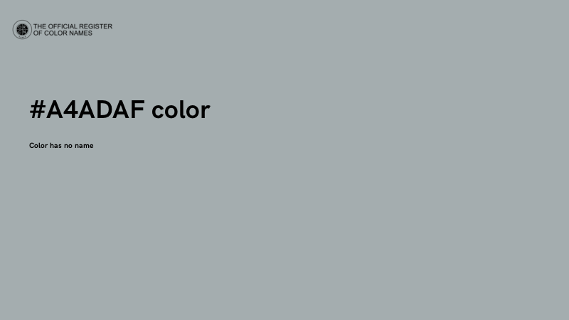 #A4ADAF color image