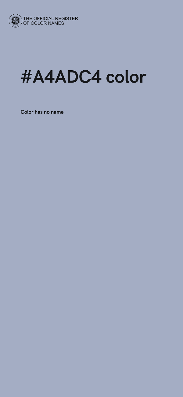 #A4ADC4 color image