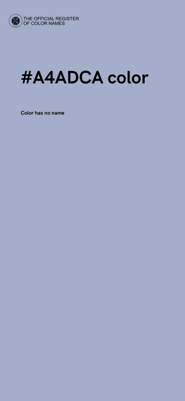 #A4ADCA color image