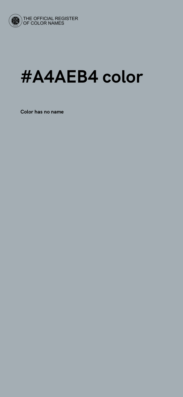 #A4AEB4 color image
