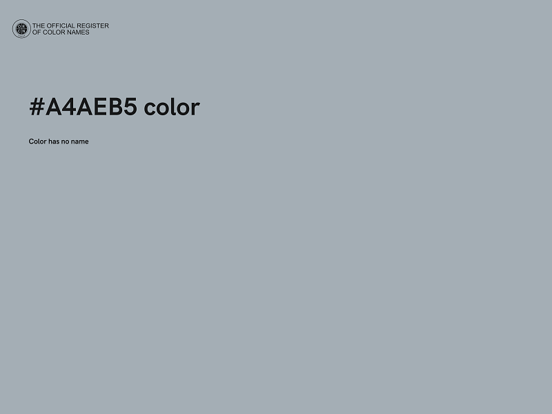 #A4AEB5 color image