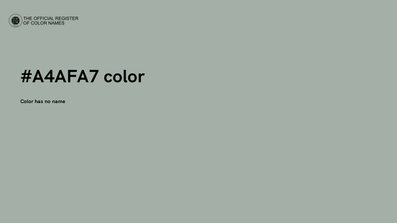 #A4AFA7 color image