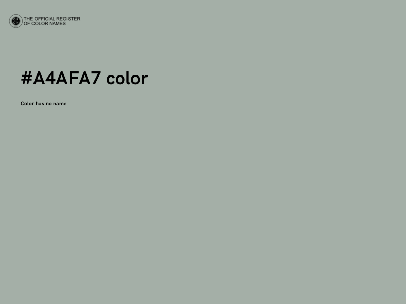 #A4AFA7 color image