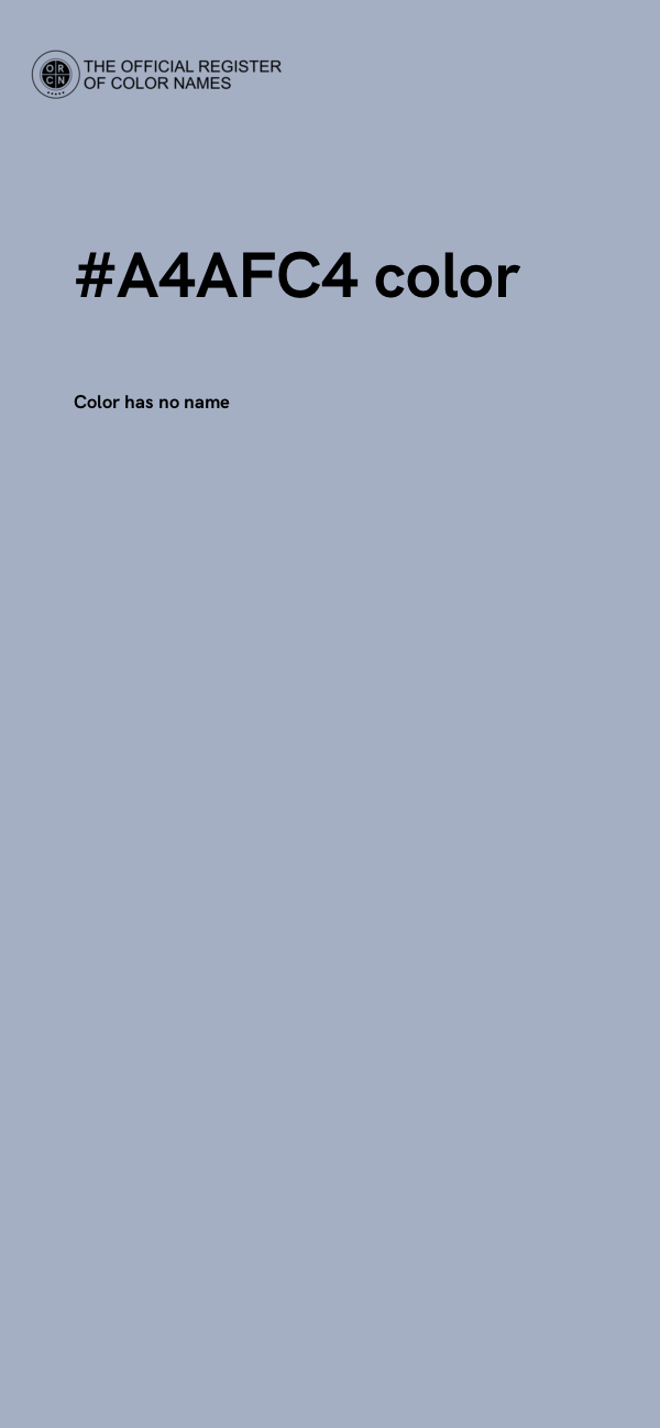 #A4AFC4 color image