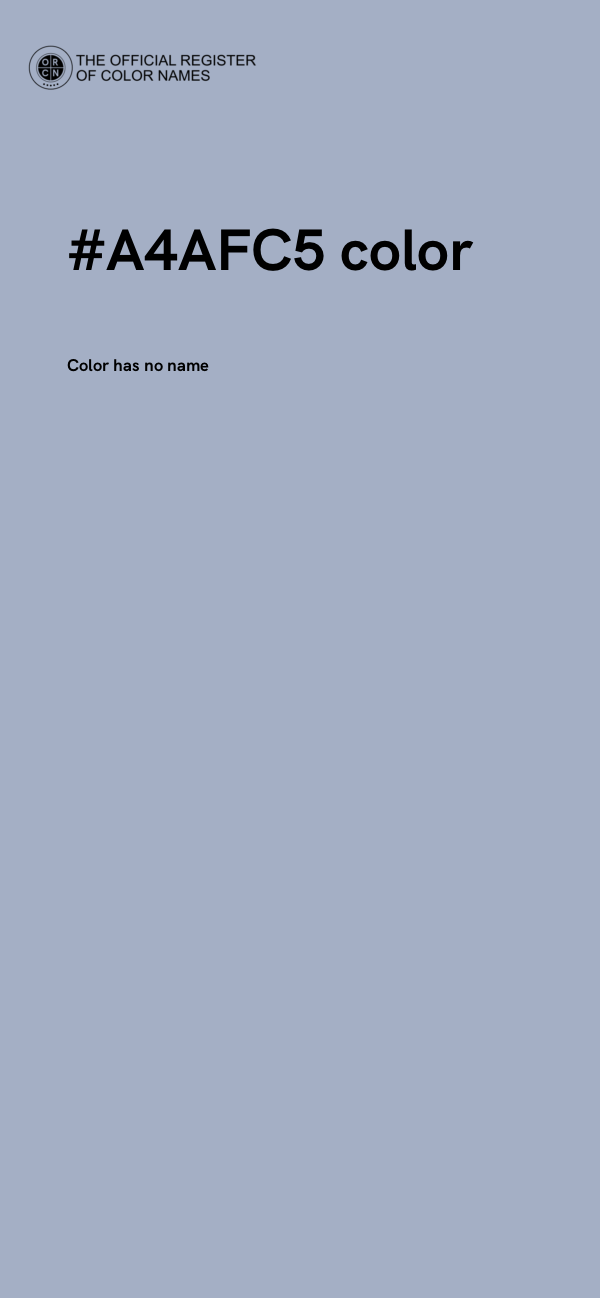 #A4AFC5 color image