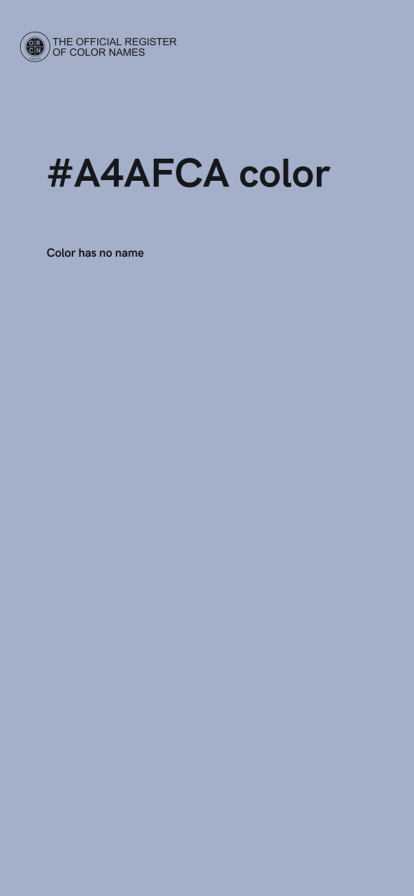 #A4AFCA color image