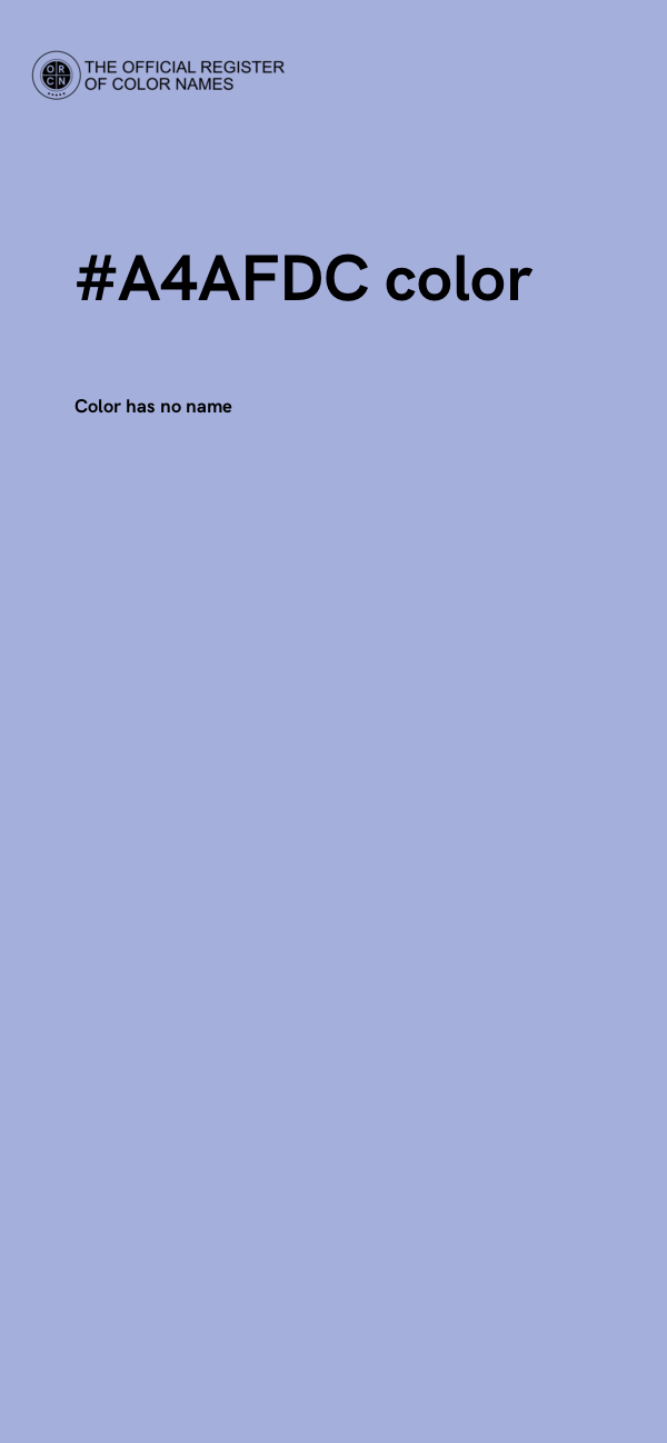 #A4AFDC color image