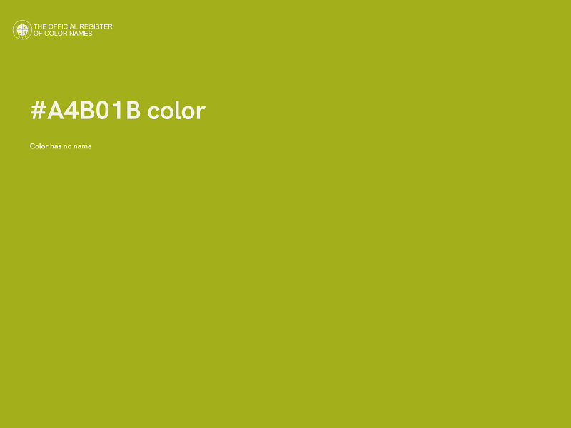 #A4B01B color image
