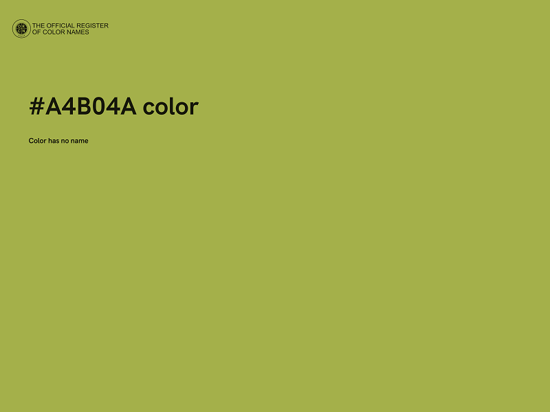 #A4B04A color image