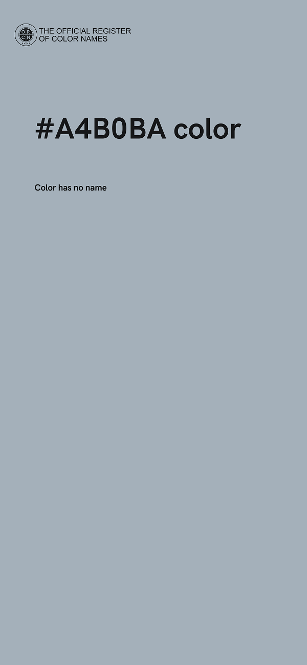 #A4B0BA color image