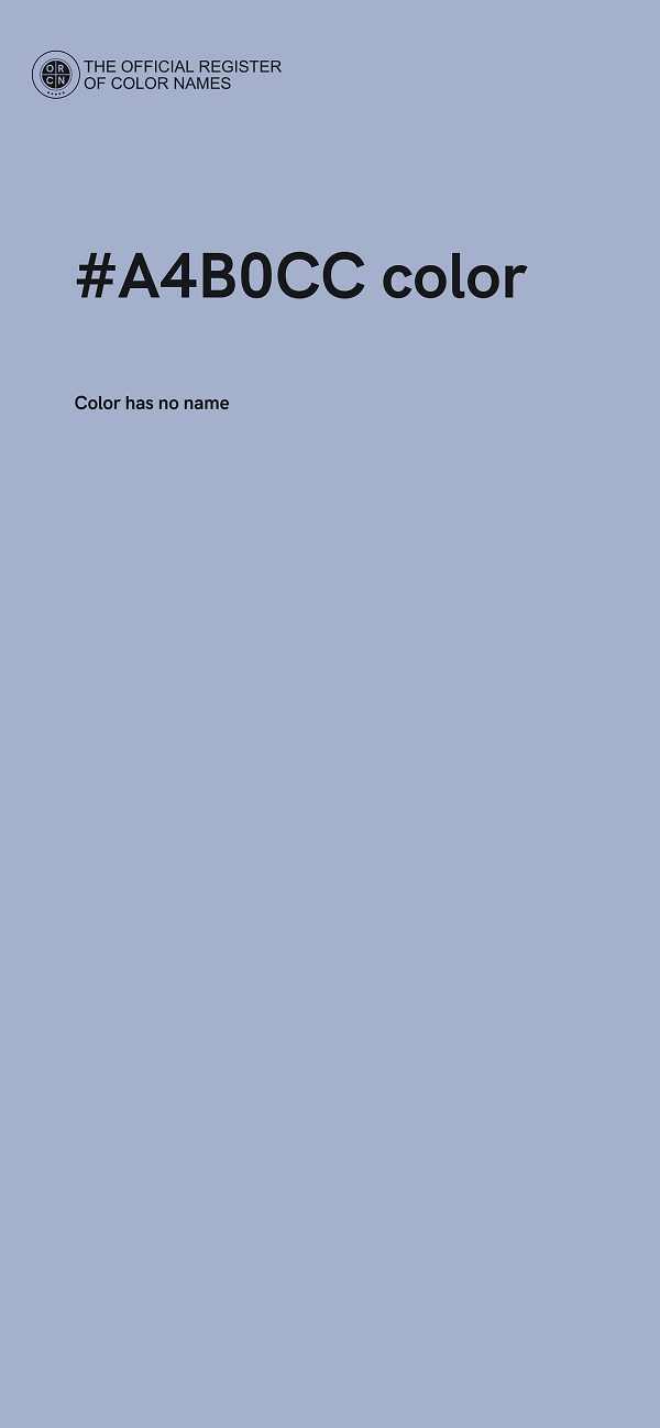 #A4B0CC color image