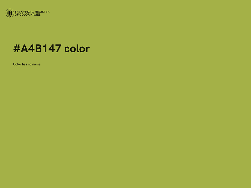 #A4B147 color image