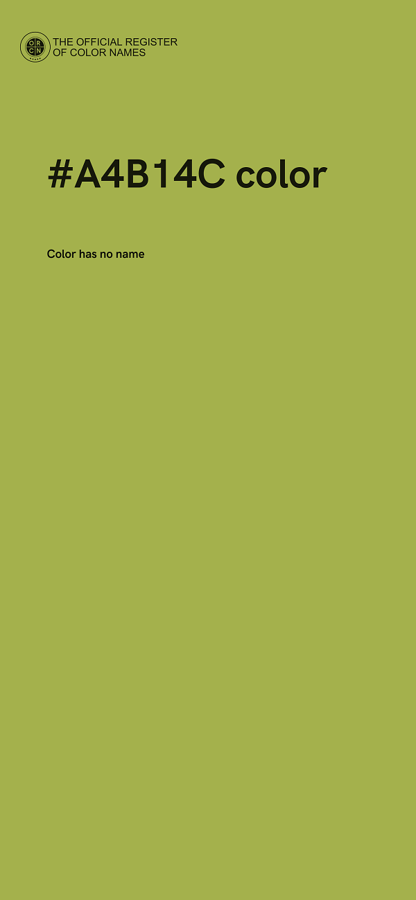 #A4B14C color image