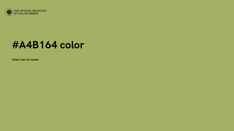 #A4B164 color image