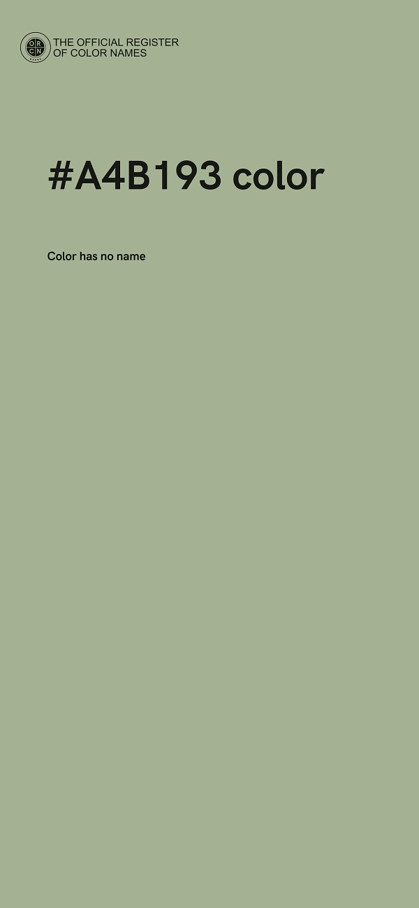 #A4B193 color image