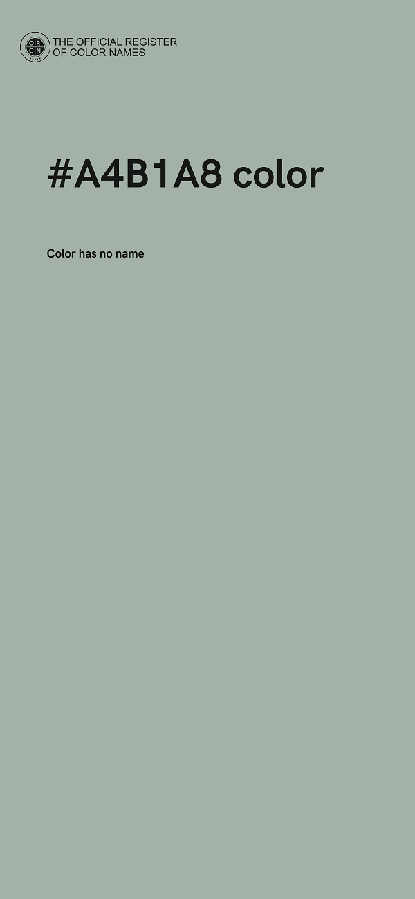 #A4B1A8 color image