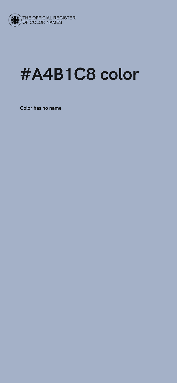 #A4B1C8 color image