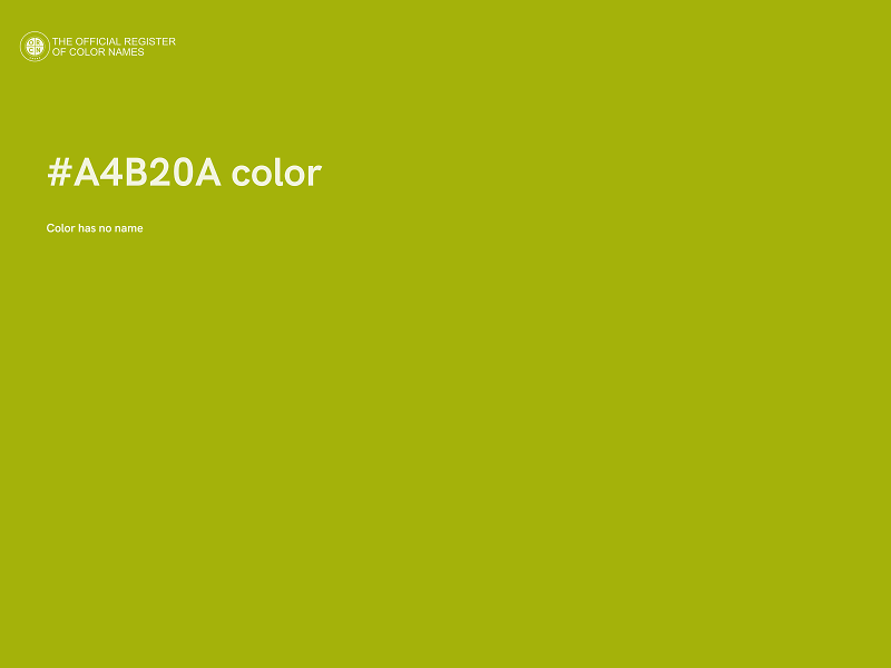 #A4B20A color image