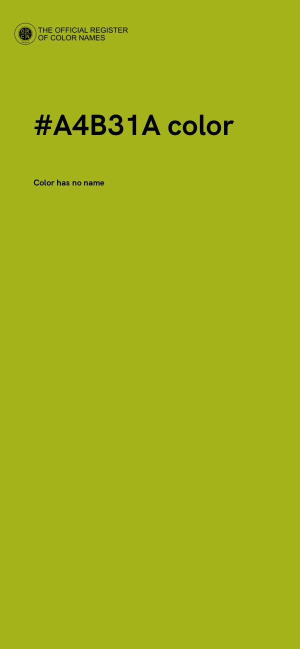 #A4B31A color image