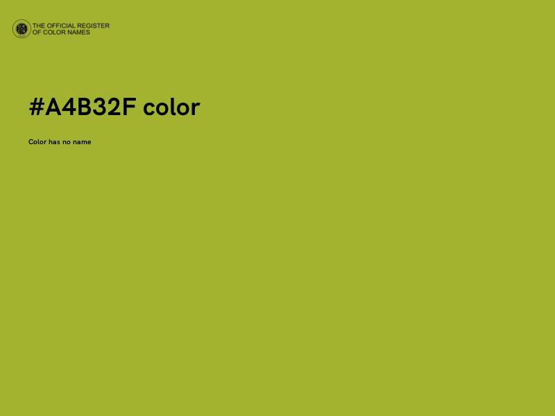 #A4B32F color image